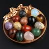 5 Stück, Reiki Heilkristall Ornament Dekoration, Energie Naturstein Edelstein Handgefertigte Eier Heimdekor für Ostern, Weihnachten, Thanksgiving Geschenke