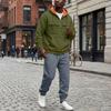 Men's Casual Loose Fit Hooded Sweatshirt Set with Cuffed Pants for Fall Winter