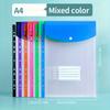 6/12-Pack A4 Expanding File Folders with Push-Button Closure and 11-Ring Binder Pockets In Vibrant Colors