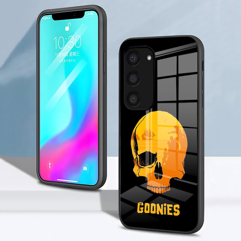 The Goonies Phone Case For Samsung S26 S25 S24 FE S23 S22 S21 Plus S20 Ultra Note20Ultra Black Glass Cover
