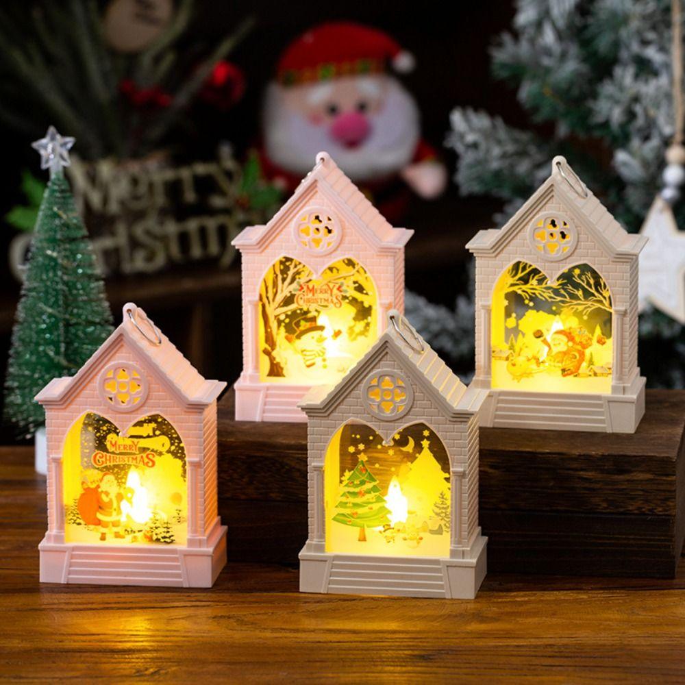 

With Hook Christmas Wind Lamp Christmas Tree Desktop Christmas Lamp Night Lamp