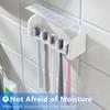 Vakumlu Diş Fırçası Tutucu, Duvara Monte Banyo Düzenleyici, Kapaklı Su Geçirmez Diş Fırçası Saklama, Banyo İçin Plastik Diş Fırçası Standı