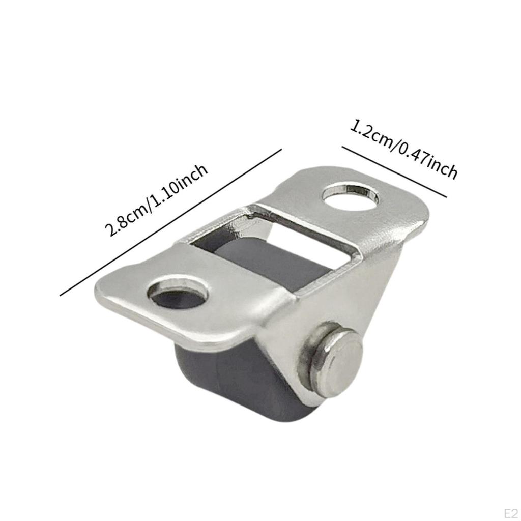 4 Pieces Rubber Casters, Silent Small Wheel Castor, Sliding Pulley for Workbench Chairs