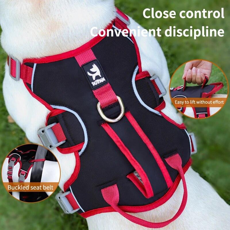 Dog Harness Vest for Small Large Dogs Reflective Safety Lead Straps Adjustable Puppy Harnesses French Bulldog Chihuahua Walking