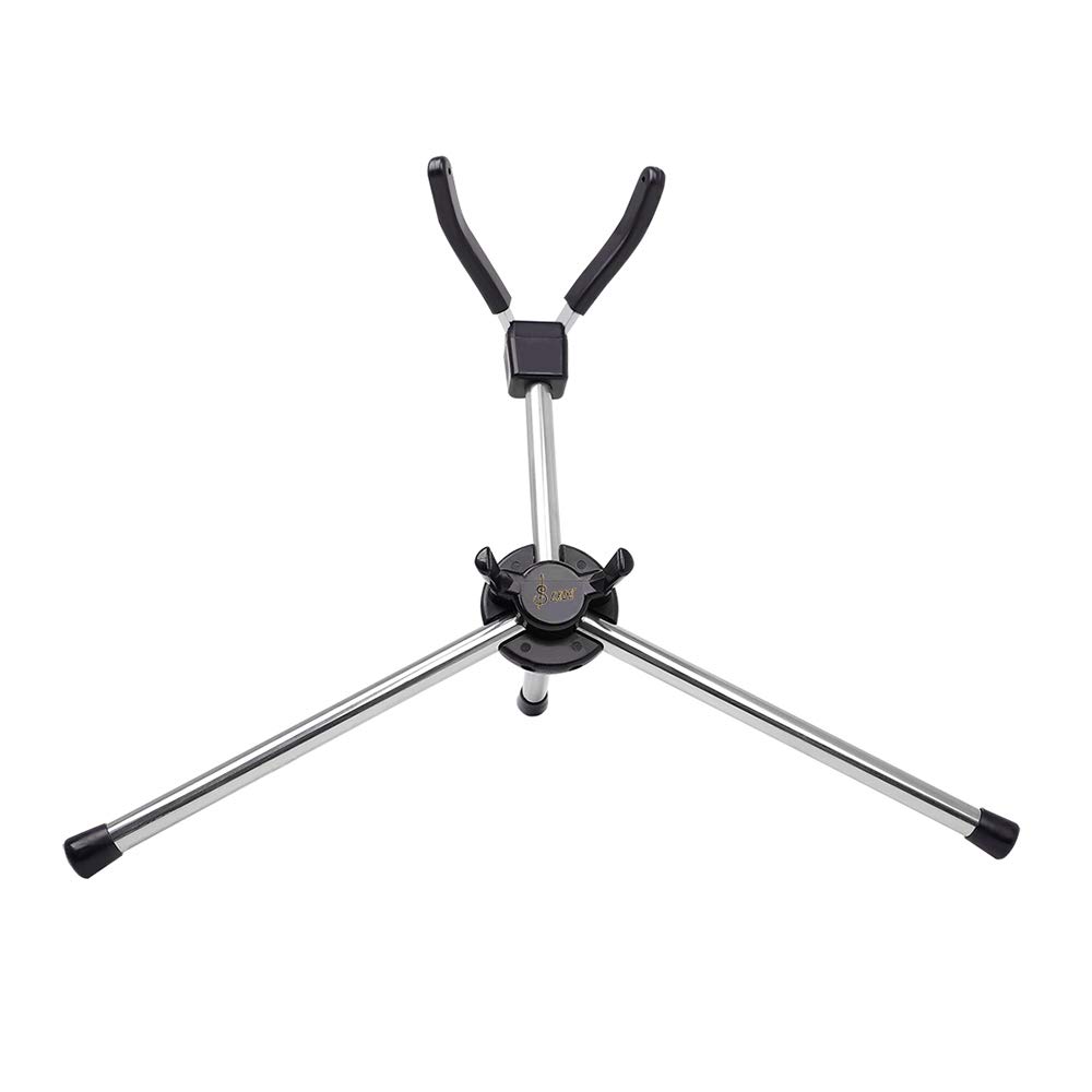 Tickas Foldable Soprano Saxophone Stand with Carrying Bag - Portable Metal Floor Stand Holder