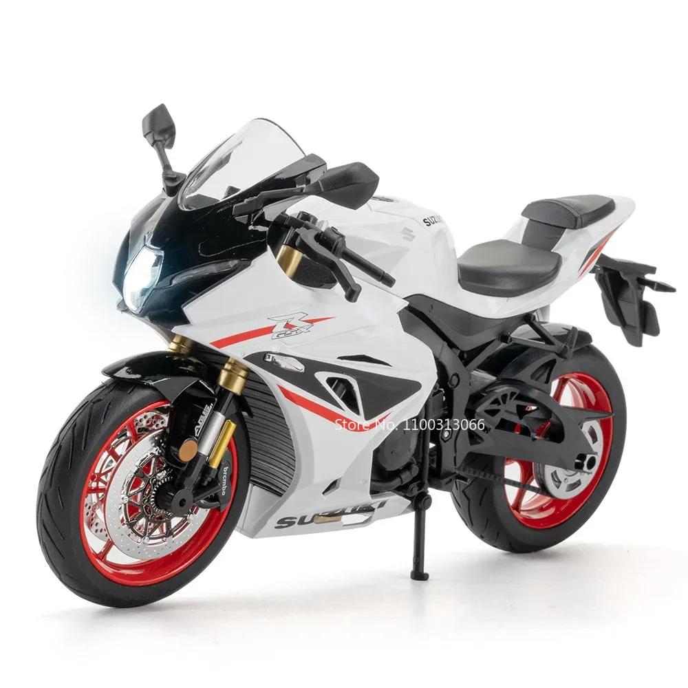 1:9 R1M SUZUKI GSX-1000R Motorcycles Toys Alloy Cars Models Rubber Tires Miniature Vehicle Light Motorcycles Kids' Edutainment
