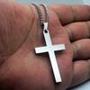 Cross Necklace Men'S Necklace 304 Stainless Steel Titanium Steel Pendant Necklace Ornament
