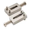 Musiclily Pro Stainless Steel Guitar Bridge Saddles for ST Telecaster Electric Original Color of 10.5mm Strat/TL Guitars, (Set 6)