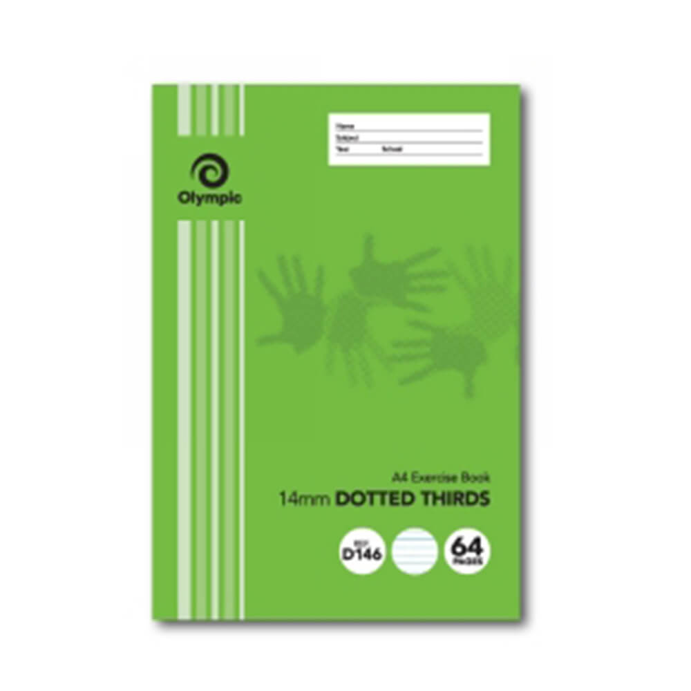 Olympisches A4 Punktiertes Drittellinien 64-seitiges Heft (Packung mit 20)