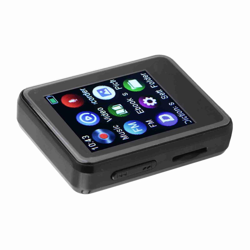 MP3 Player HiFi Stereo Sound Bluetooth 5.0 Built in Speaker FM Radio Electric Book Alarm Clock Digit