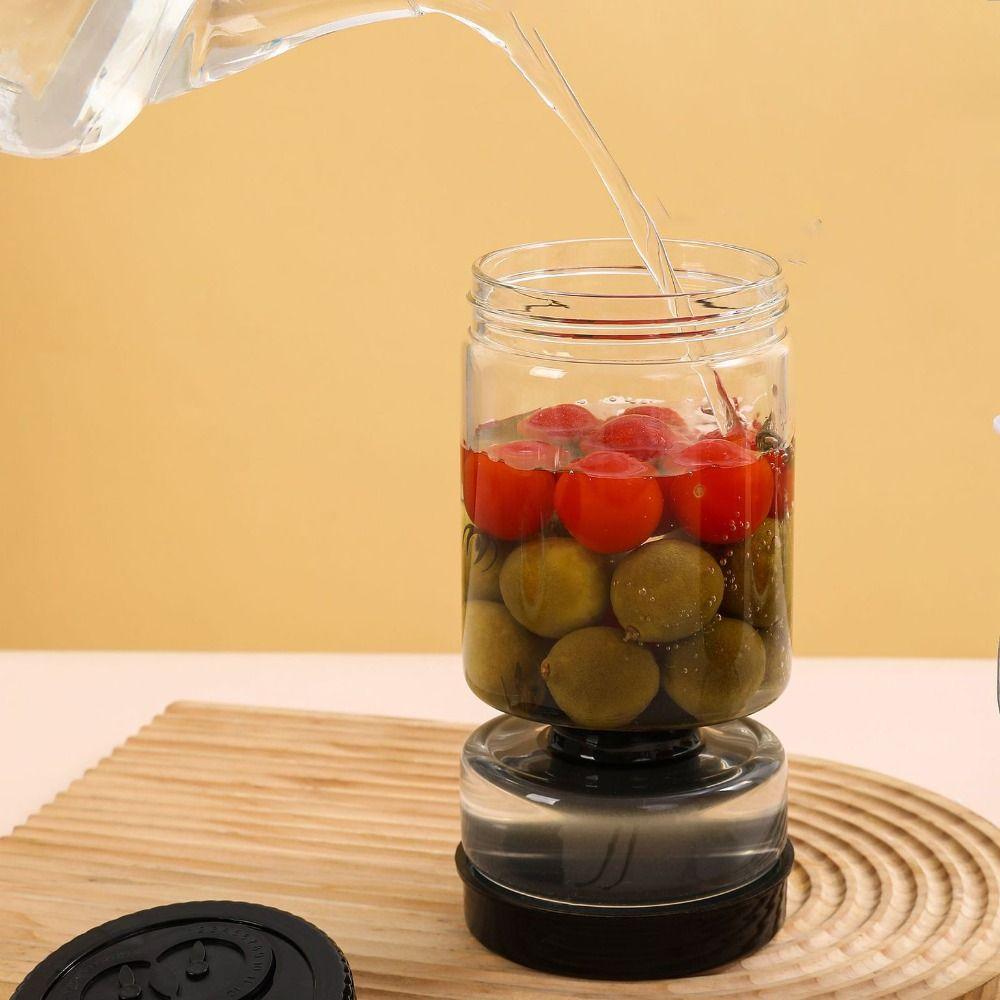 Perforated Pickle Olive Container Hourglass Shape Vegetable Dehydrator Jar Canned Fruit