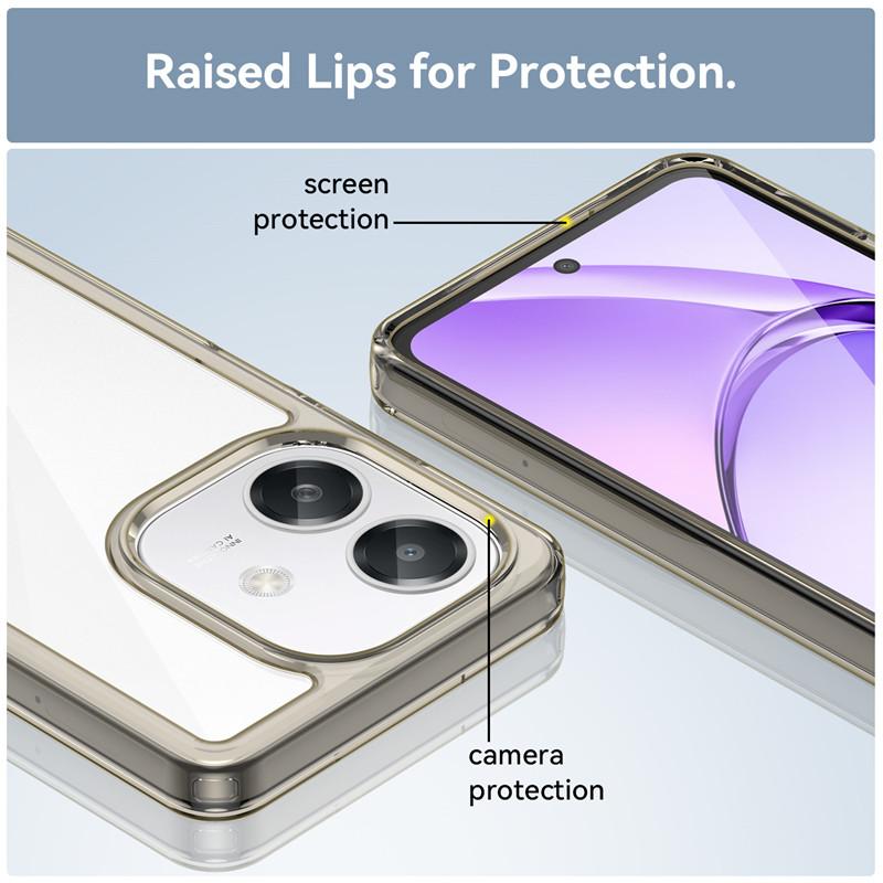 For OPPO A40 Case OPPO A40 A40m Cover TPU Border Acrylic Backplane Bumper Shield Protective Back Phone Cases OPPO A40m A40 Funda
