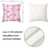 Pink Butterfly Heart Envelope Patterned Cushion Covers Polyester pillowcase, sofa decorative cushion cov Headboard Pillow