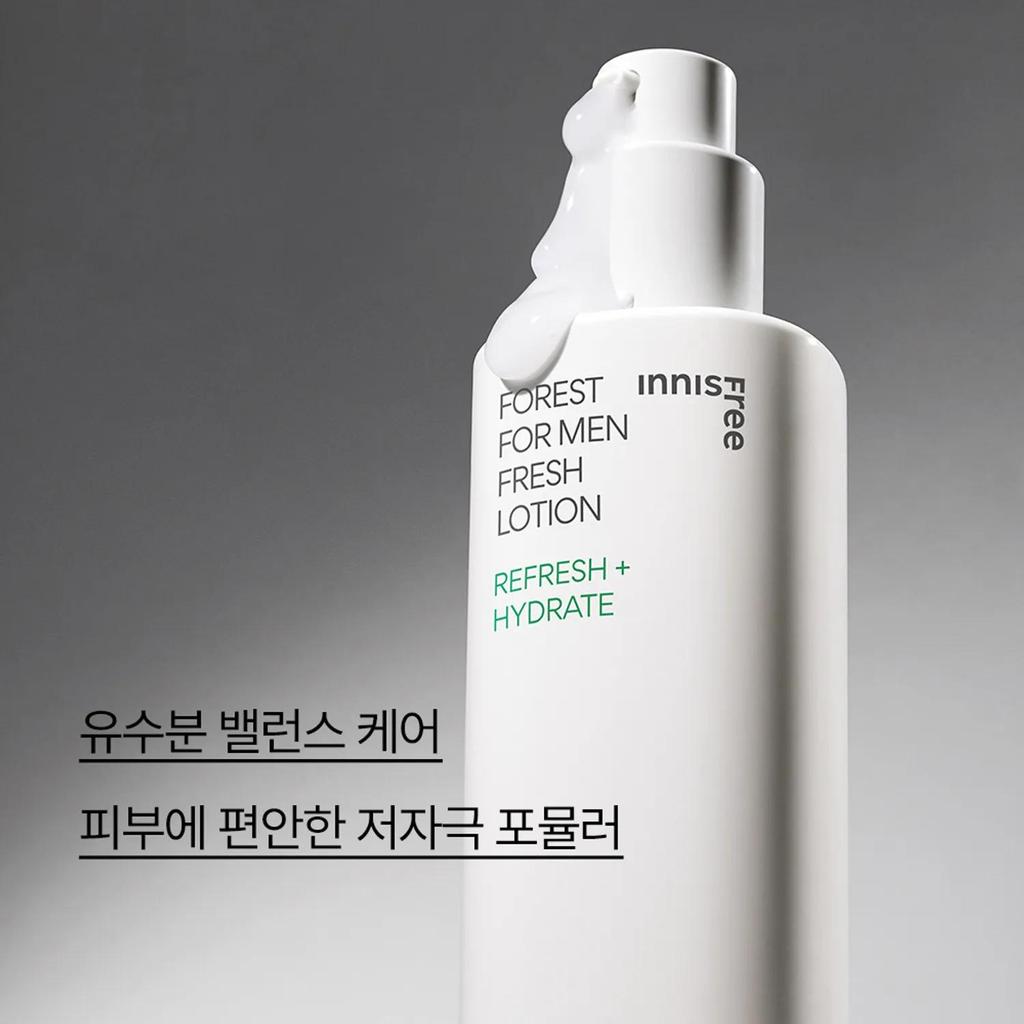 Innisfree Forest For Men Fresh Skin+Lotion 2P Set (Skin 180mL + Lotion 140mL)
