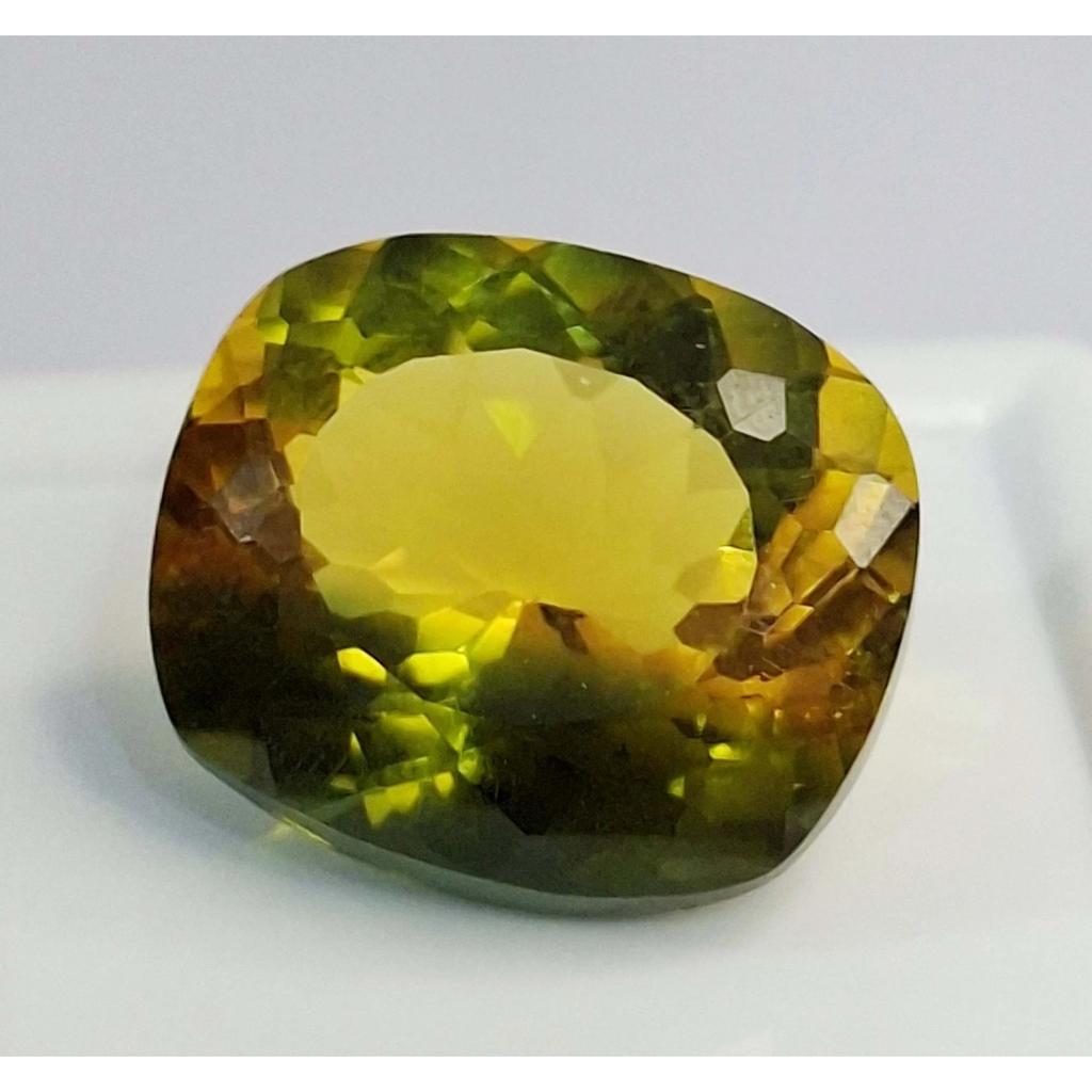 Natural Tourmaline Bi-Color 9-11 Ct Cushion Cut Certified Beautiful Gemstone