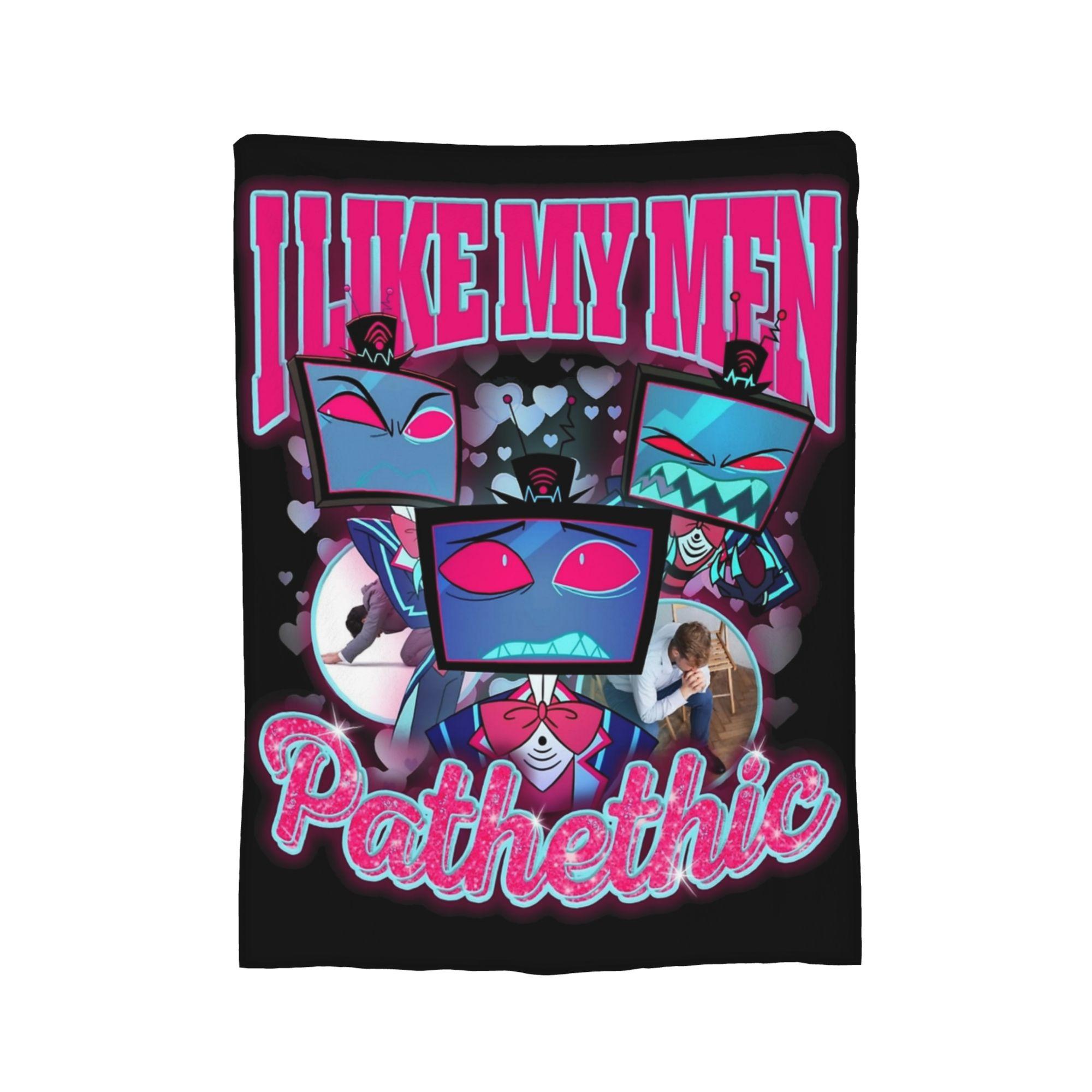 

Vox Hazbined Hoteled I love my men pathethic Blanket Coral Fleece Plush Textile Decor Soft Throw Blankets for Bed Couch Quilt 75x90cm