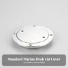 Easy to Install Boat Deck Plate | Polished Stainless Steel, PreDrilled Screw Holes 3 Inch