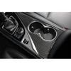 Carbon Fiber Inner Console Water Cup Holder Frame Cover Trim for Infiniti Q50 2013-2020