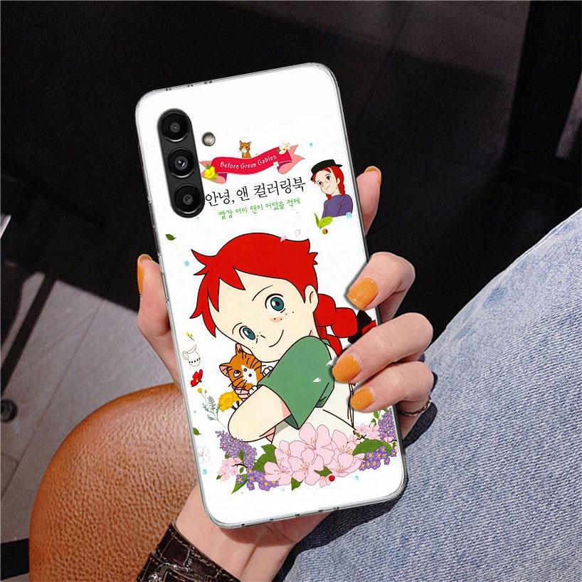 A-Anne Of Green Gables Shirley Phnoe Hülle für Samsung Galaxy A17 A37 A57 A16 A26 A36 A56 A15 A14 A13 A55 A54 A53 A35 A34 A33 A25