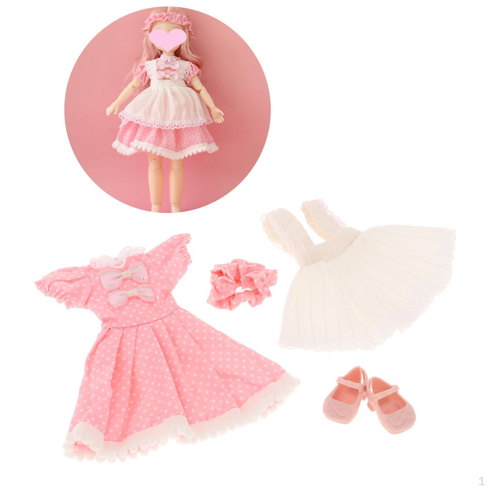 

Одежда 30 см платья костюмы наряды с аксессуарами для волос для 30 см/12 дюймов и повседневная одежда style 3_Fits 30cm doll