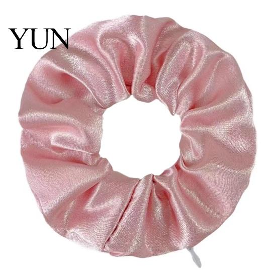 Practical Hair Ties for Small Items Pocket Scrunchies with Hidden Zipper Women, Elastic Tie Multi-functional Storage Keys And Coins, Satin Accessories