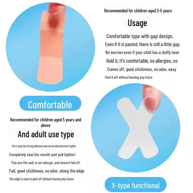 Anti-Snoring Sleep Patch: Mouth Breathing Correction and Snoring Solution