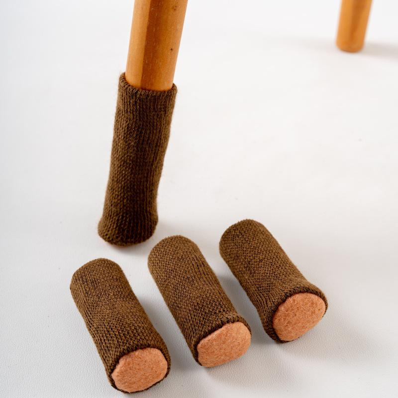 Knitted Chair Leg Covers - Wear-Resistant Anti-Slip Mats for Silent Chair & Table Foot Protection
