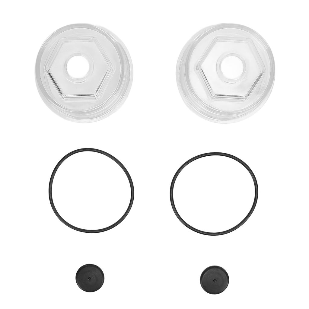 2pcs 3 3 4 Inch Oil Bath Dust Caps 12011 1 Trailer Axle Oil Cap Kit for Rockwell Axles 9 16K 3.75in 8 Threads