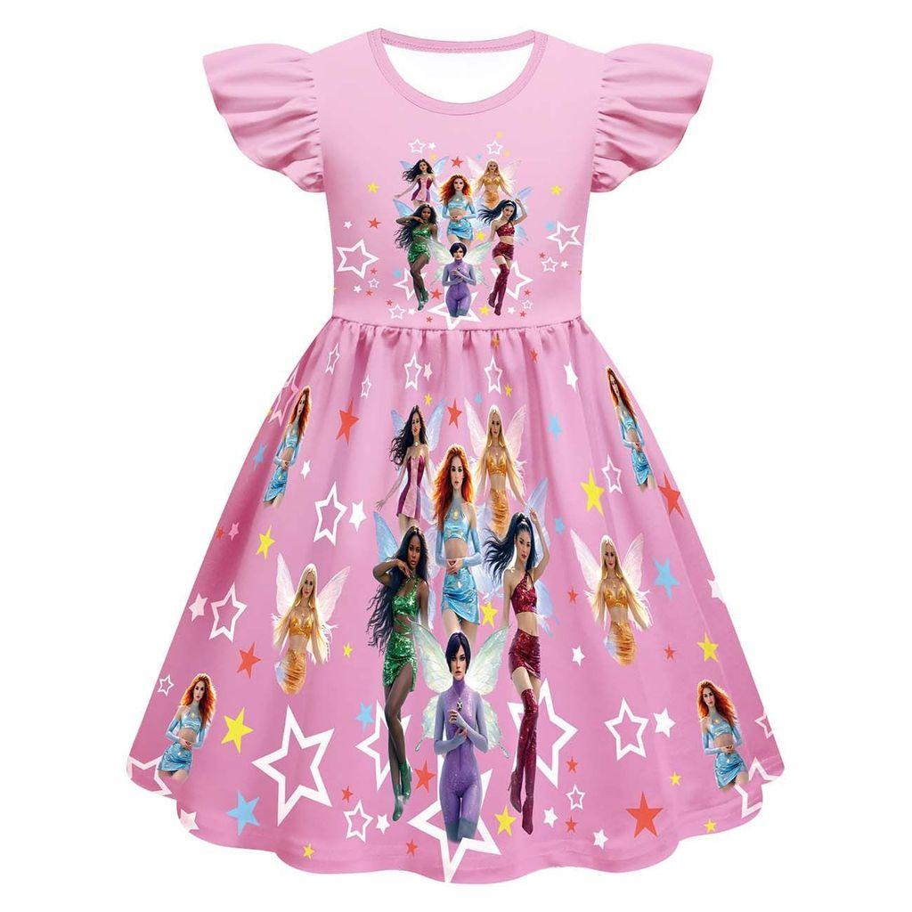 82981 Children Girls KATSEYE Printed Casual Fashion Dress