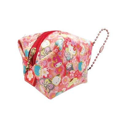 Hatayama Shoji Mini Balloon Colorful Japanese Hello H7 X W7 X 33202455 Pouch, Pattern, Kitty, D7cm,