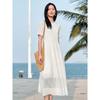 AnnaCo Minimalist Waist-Cinched Knit Dress