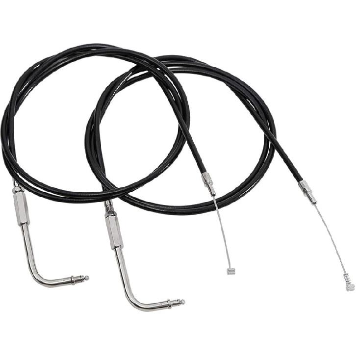 SLMOTO 80CM Black Motorcycle Throttle Cable Fit for Harley Sportster XL883 XL1200
