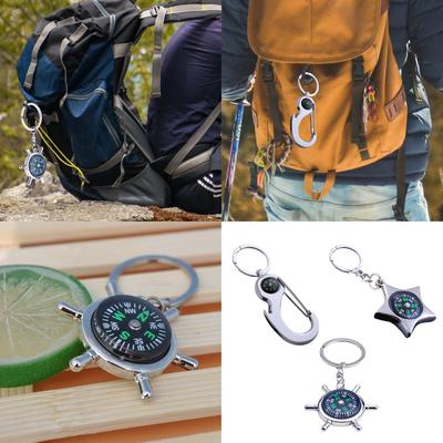 Watertight Sighting Keychains Compasses Survival Camping Mountaineering Boating Compasses Mini Navigation Compasses