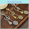 Retro Style Keychain With Featherball Pendant For Bags And Car Decor