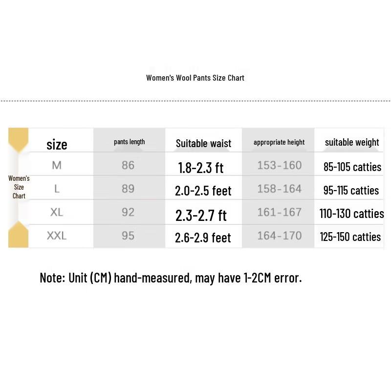 Ding Ding Yang Women's 2025 Cashmere Wool Thermal Pants