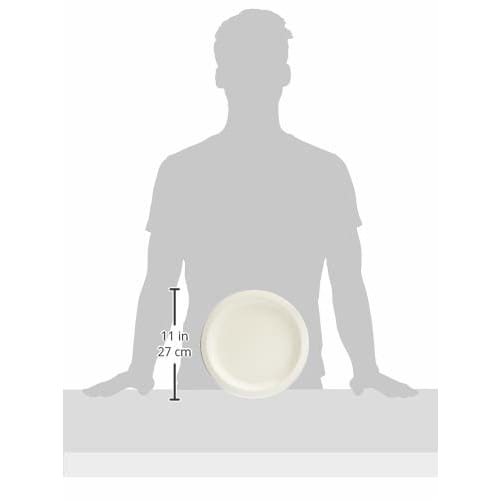 Paperware Natural Pulp Plates, 26cm, 50 Pieces, Thick, Microwave-Safe