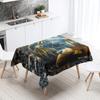 Cute Sea Turtle Underwater World Tablecloth Camping  Party Restaurant Table Decoration Waterproof Kitchen Home Decor