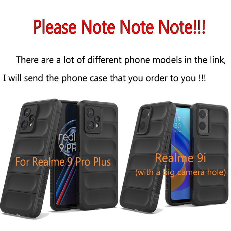 Shockproof Phone Case For Realme 9 Pro Plus Case Anti-Slip Silicone Full Cover Realme 9 Pro Plus Case For Realme 9i 10 Pro Plus