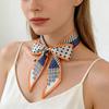 Skinny Neckerchief Silk Scarf Women, Luxury Bag Scarf, Fashion Headband