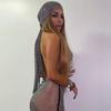 INS Hot Nightclub Hollow Grid Mesh Rhinestone Head Scarf Wrap Headpiece for Women Bling Crystal Headband Turban Hair Hat