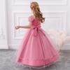 Girls' Evening Dress with 3D Flowers - Princess Catwalk Performance Costume