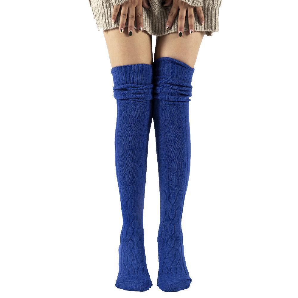 Europäische & Amerikanische Extra Lange Grob Gestrickte Woll Overknee-Socken für Damen - Frühlingswärme und Stil