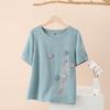 Pure Cotton Round Neck Women's Shirt