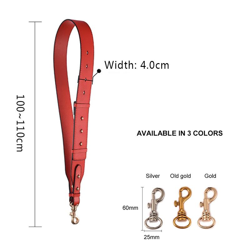 Genuine Leather Handbag Strap Cowhide Shoulder Crossbody Bag Straps Adjustable Replacement Belt for Women Purse Bags Accessories
