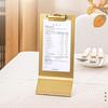Vertical Design Menu Clips Metal Hard Plate Vertical  Clipboard  Cafe Application