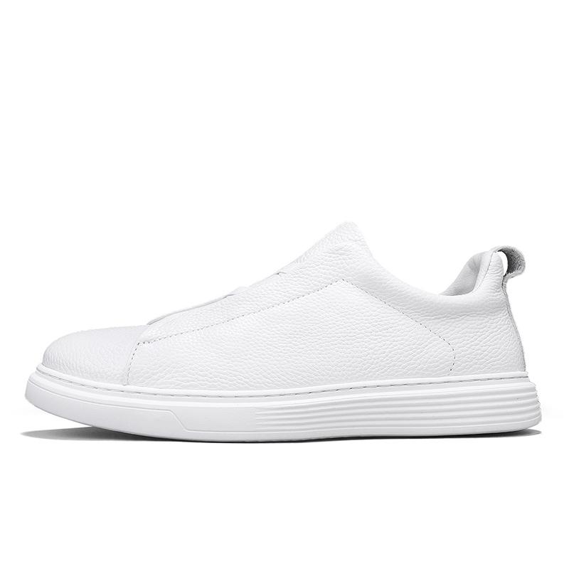 Leather Men Shoes Sneakers Trend Casual Shoe Italian Breathable Leisure Male Sneakers Non-slip Footwear Men Vulcanized Shoes