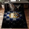 Giron-de Football Crest Printed Office Carpet Chair Cushion  Entryway Rug, Rugs for Living Room, Bedroom Christmas gifts
