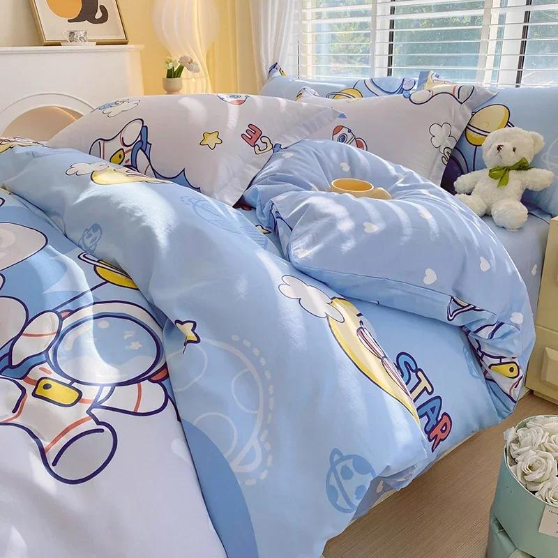 Cartoon Car Duvet Cover 100Cotton Material Cute Animal Dinosaur Bedding Collection For Boys Girls Teen 3 Piece Soft Reversible Comforter Cover
