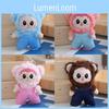 Delightful Miniature Plush Bear Keychain Soft And Cuddly Stuffed Doll Accessory