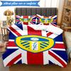 3PCS Leeds Crest Design Printed Soft Bedding Set,Including 1pc Duvet Cover And 2pcs Pillowcases Perfect for Bedroom, Dormitory, Fan gift